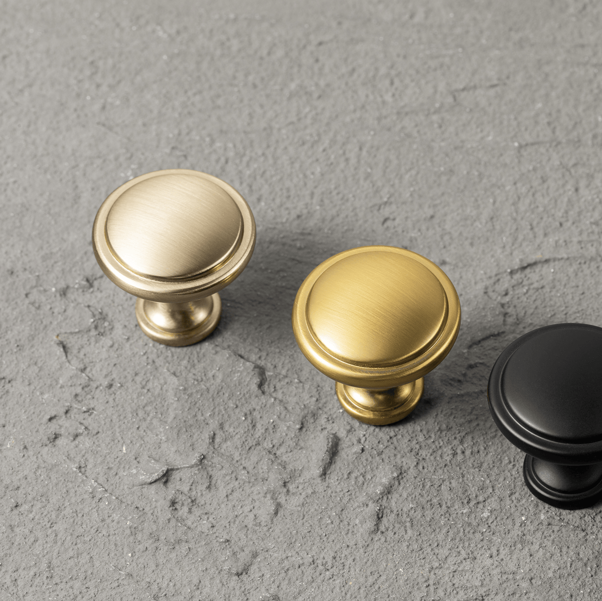Premium Zinc Alloy Decorative Cabinet Knobs, Classic Round Furniture Pull Knobs for Kitchen Cabinet