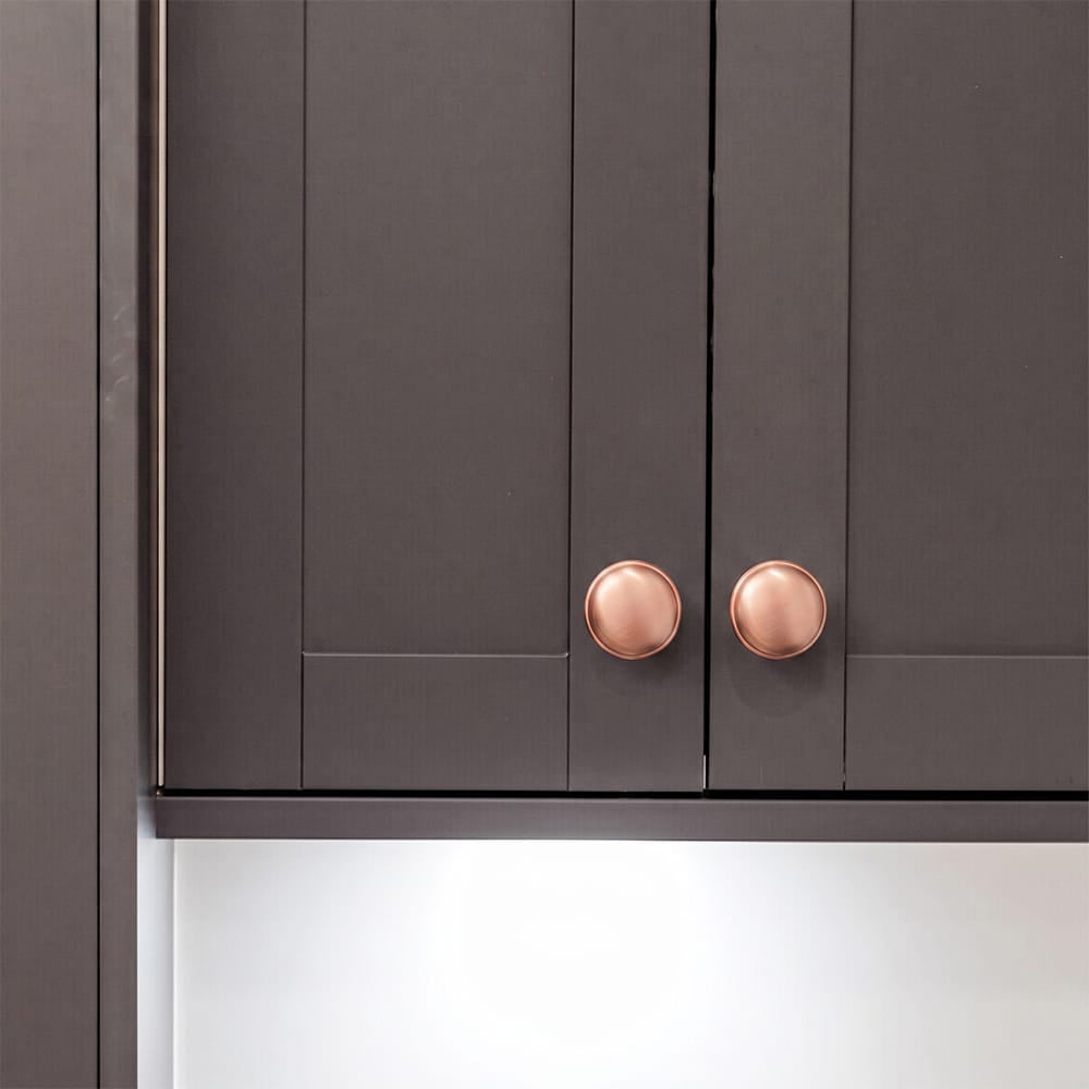 Classic Mushroom Cabinet Knob Zinc Alloy Round Cabinet Knob with Backplate for Kitchen Cabinet