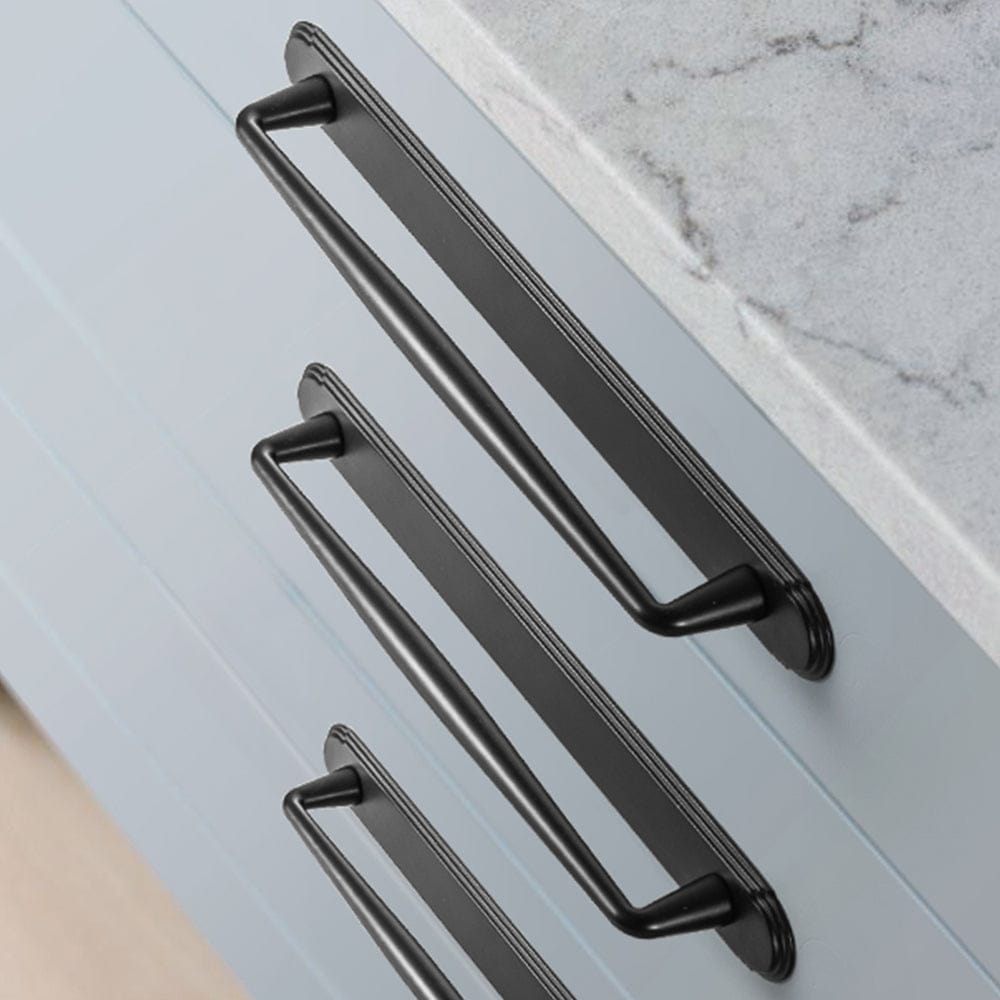 2 Pack Vintage Zinc Alloy Cabinet Pulls with Back Plate - Furniture Handles for Kitchen Cupboards