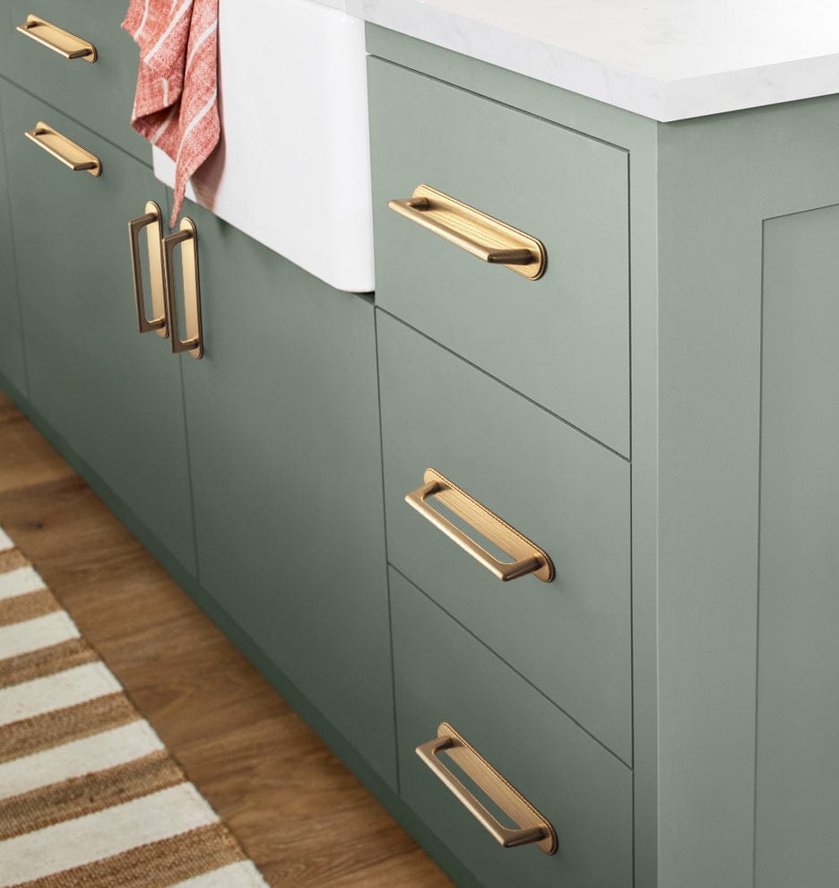2 Pack Classic Cabinet Bar Pulls with Back Plate Zinc Alloy Cabinet Handle with Long Back Plate