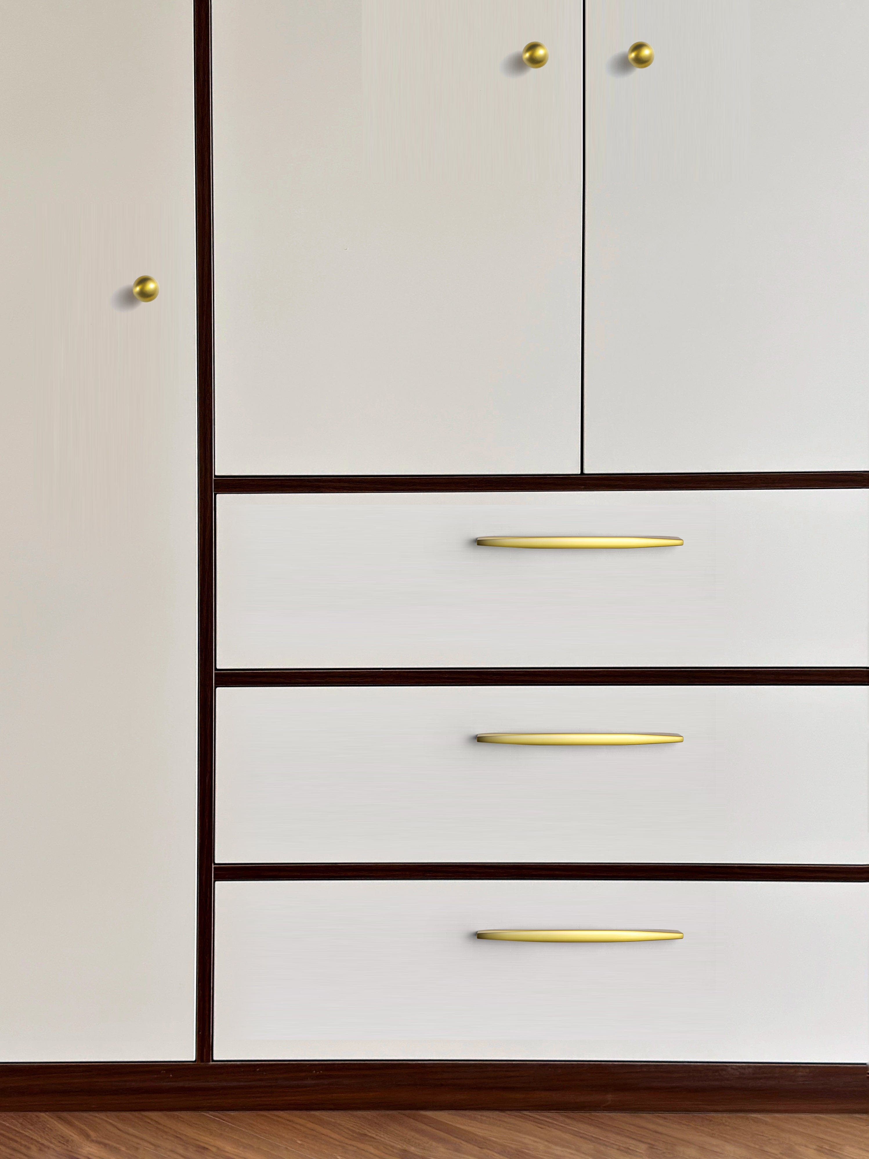 Stilvolle, moderne Schrankgriffe für das Schlafzimmer