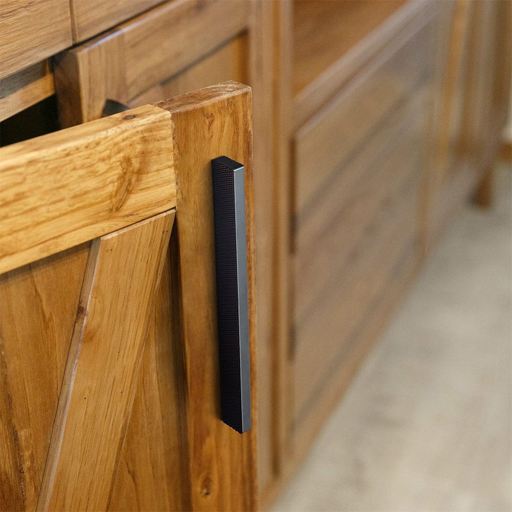 Modern Aluminum Knurled Cabinet Pull Handles - Comfortable Grip & Long - lasting