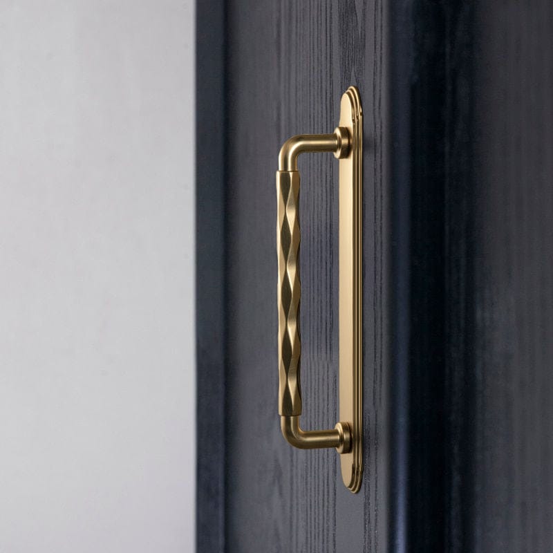 2 Pack Zinc Alloy Drawer Pulls with Back Plate Twisted Design Decorative Handles for Kitchen Cabinets