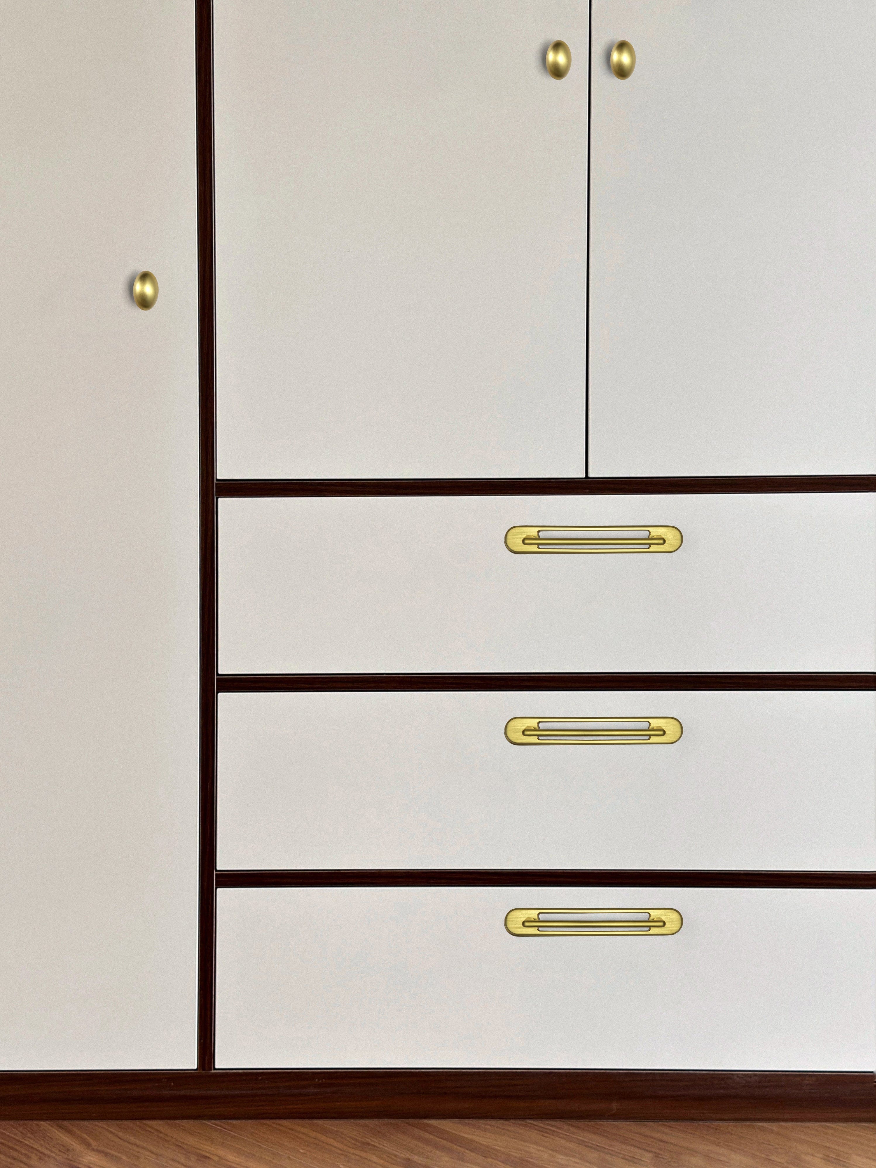 2 Pack Classic Cabinet Bar Pulls with Back Plate Zinc Alloy Cabinet Handle with Long Back Plate