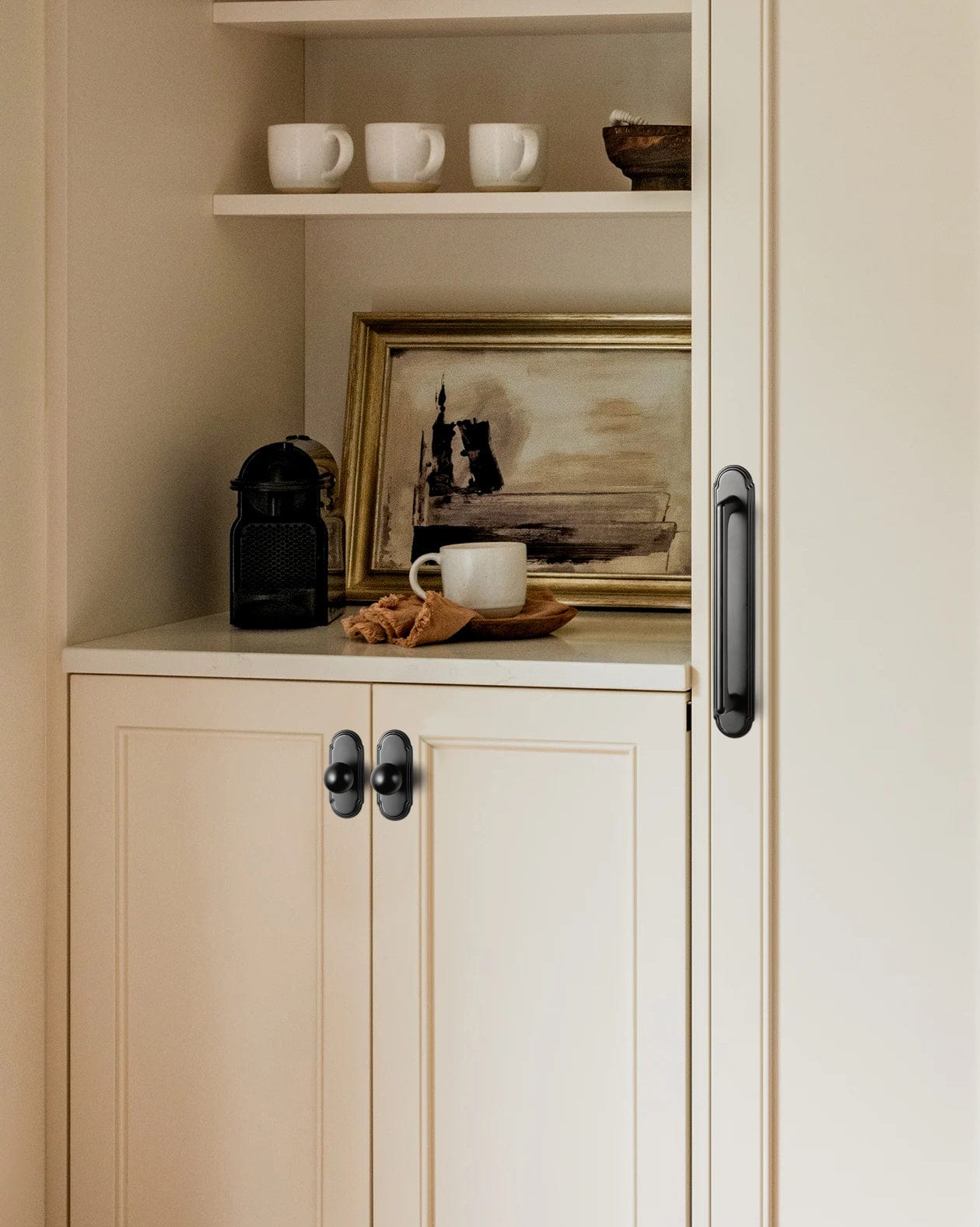 2 Pack Cabinet Pulls with Oval-shaped Back Plate Zinc Alloy Cabinet Handle with Long Back Plate G014