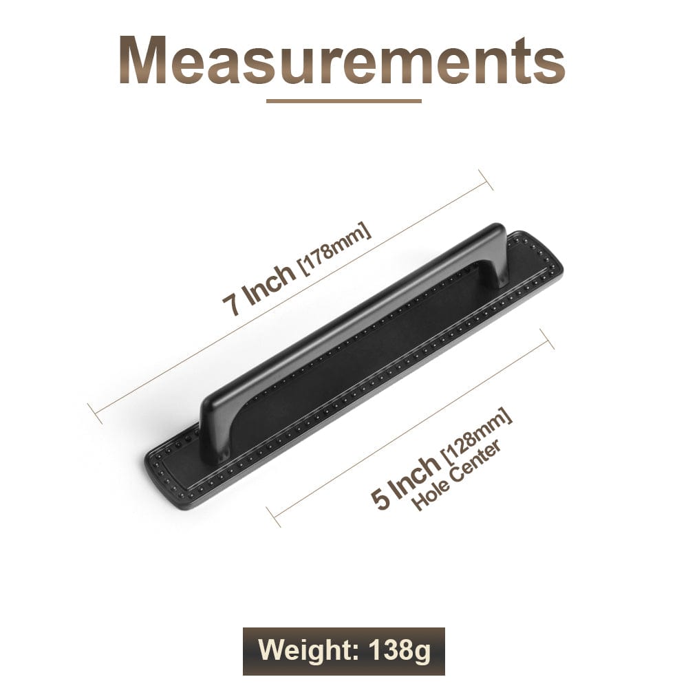 2 Pack Classic Cabinet Bar Pulls with Back Plate Zinc Alloy Cabinet Handle with Long Back Plate
