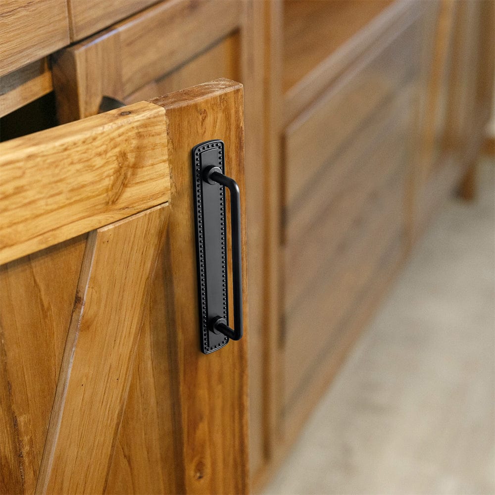 2 Pack Cabinet Bar Pulls with Back Plate Vintage Drawer Handles Home Improvement Hardware