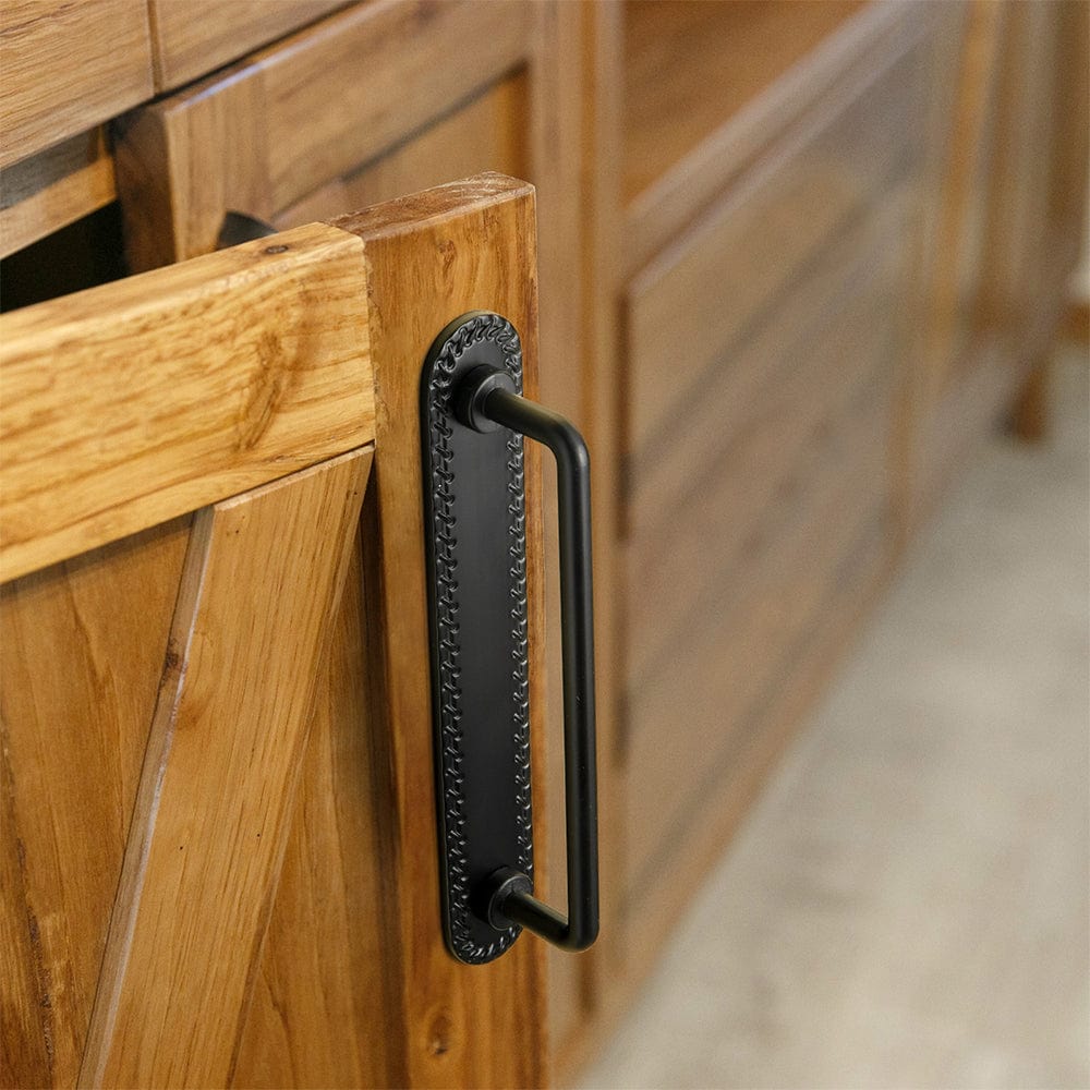 2 Pack Cabinet Bar Pulls with Back Plate Vintage Drawer Handles Home Improvement Hardware