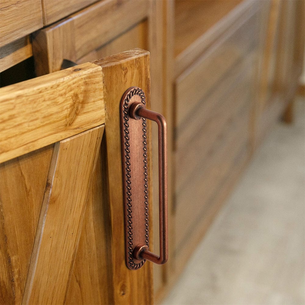 2 Pack Cabinet Bar Pulls with Back Plate Vintage Drawer Handles Home Improvement Hardware