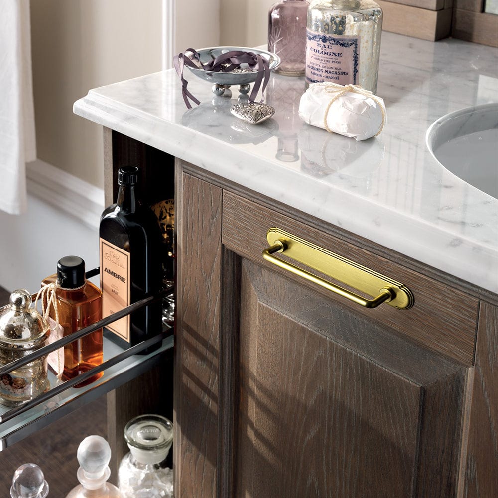 2 Pack Cabinet Bar Pulls with Back Plate Vintage Drawer Handles Home Improvement Hardware