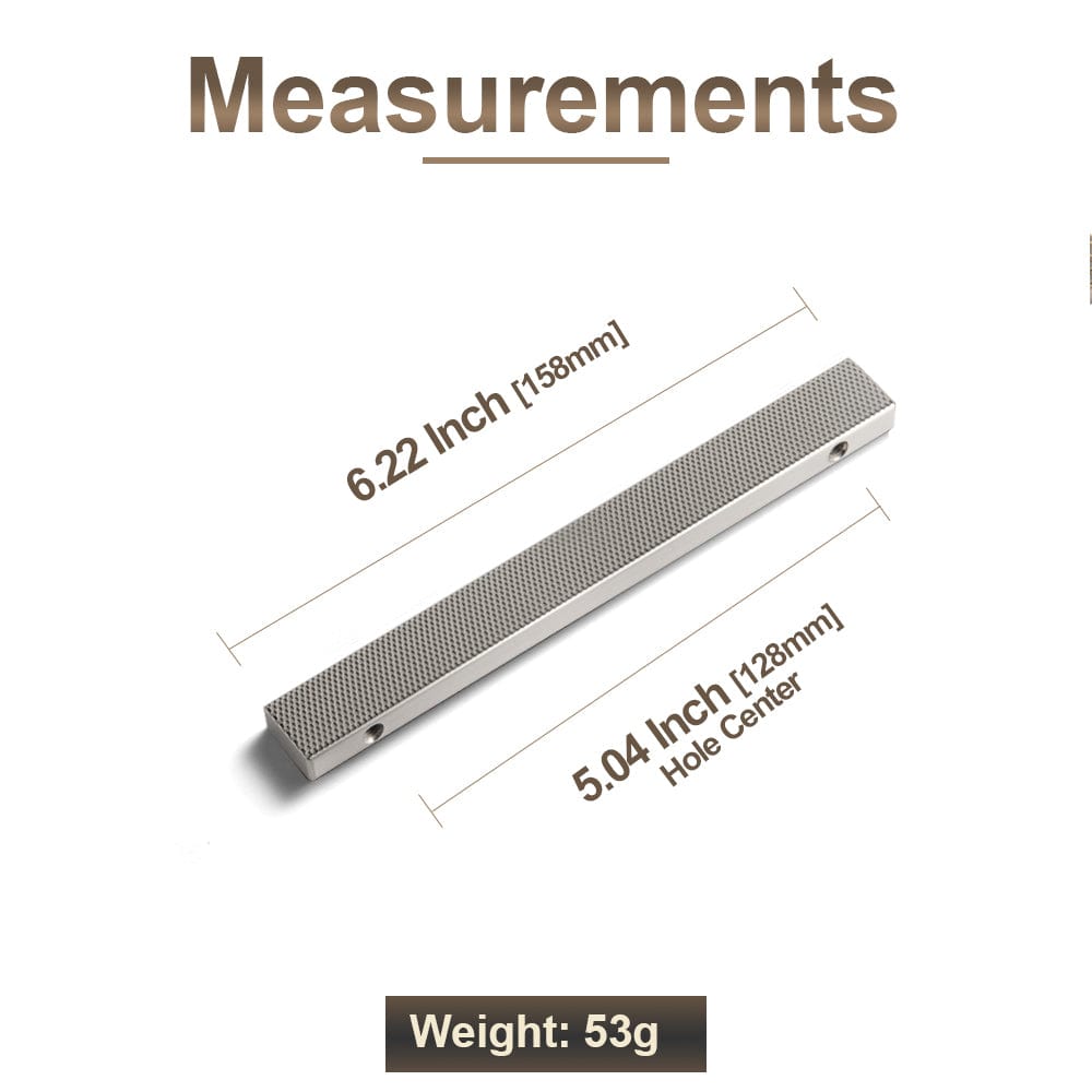 Modern Aluminum Knurled Cabinet Pull Handles - Comfortable Grip & Long - lasting