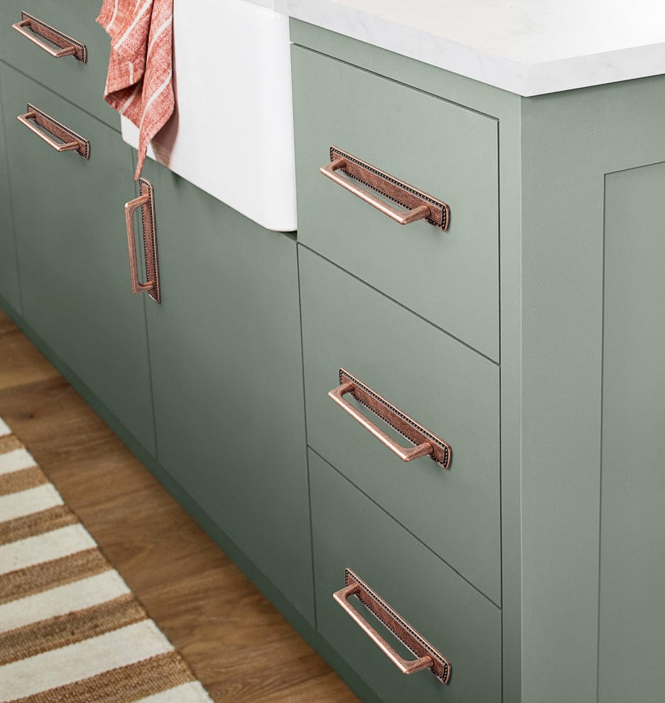 2 Pack Classic Cabinet Bar Pulls with Back Plate Zinc Alloy Cabinet Handle with Long Back Plate