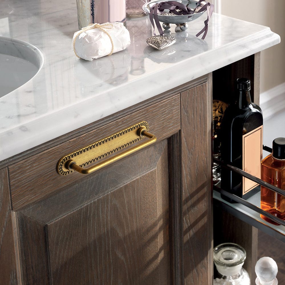 2 Pack Cabinet Bar Pulls with Back Plate Vintage Drawer Handles Home Improvement Hardware