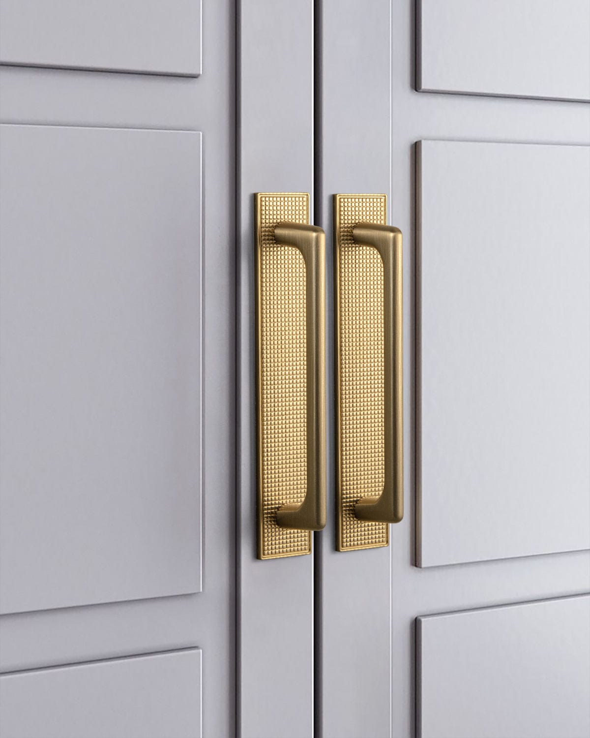 2 Pack Classic Cabinet Bar Pulls with Back Plate Zinc Alloy Cabinet Handle with Long Back Plate