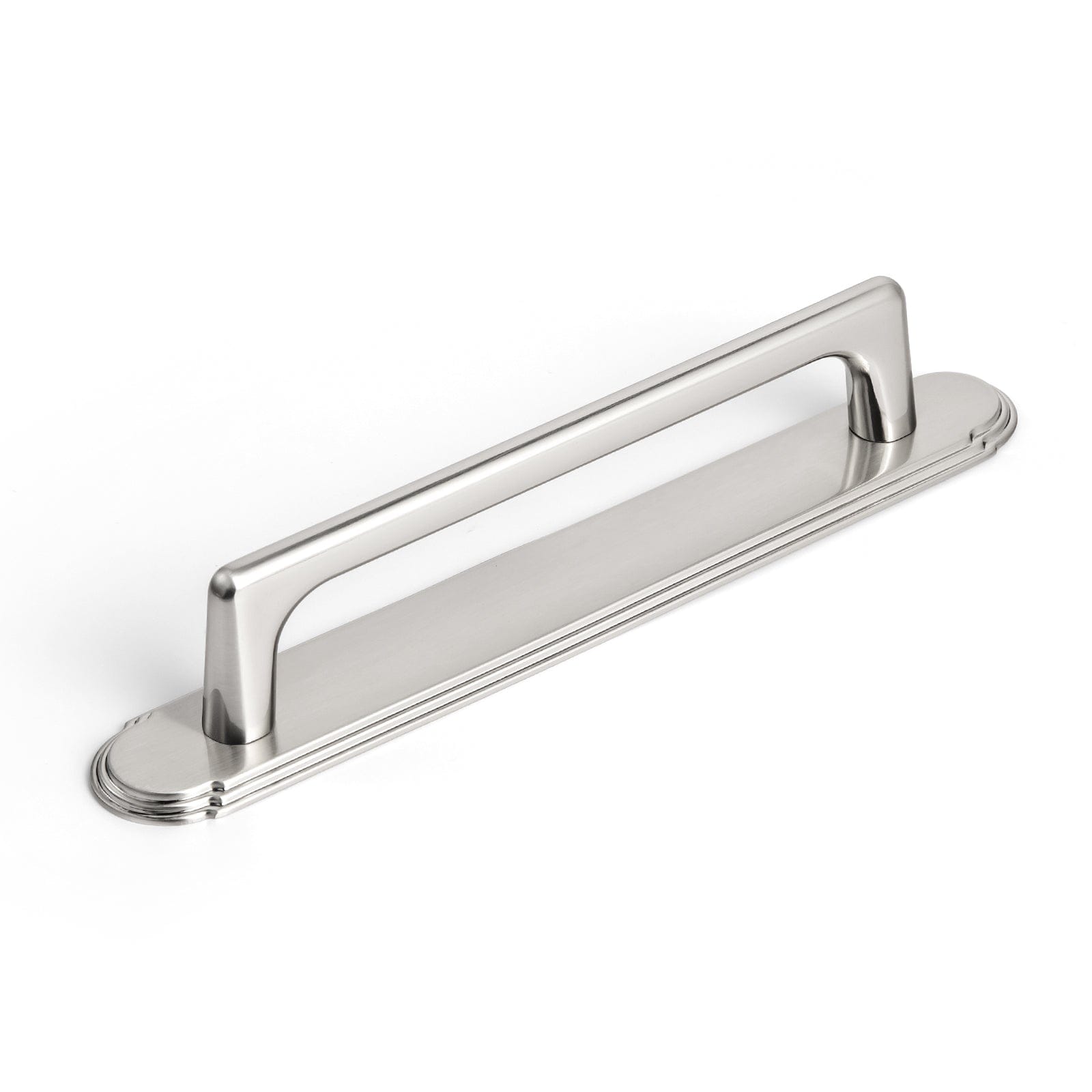2 Pack Cabinet Pulls with Oval-shaped Back Plate Zinc Alloy Cabinet Handle with Long Back Plate G014