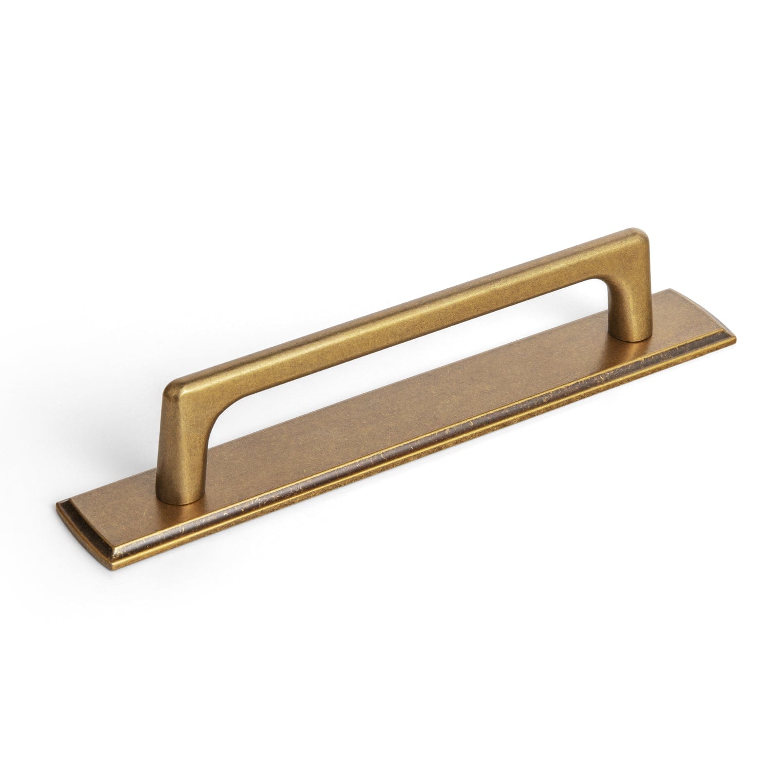 2 Pack Classic Cabinet Bar Pulls with Back Plate Zinc Alloy Cabinet Handle with Long Back Plate