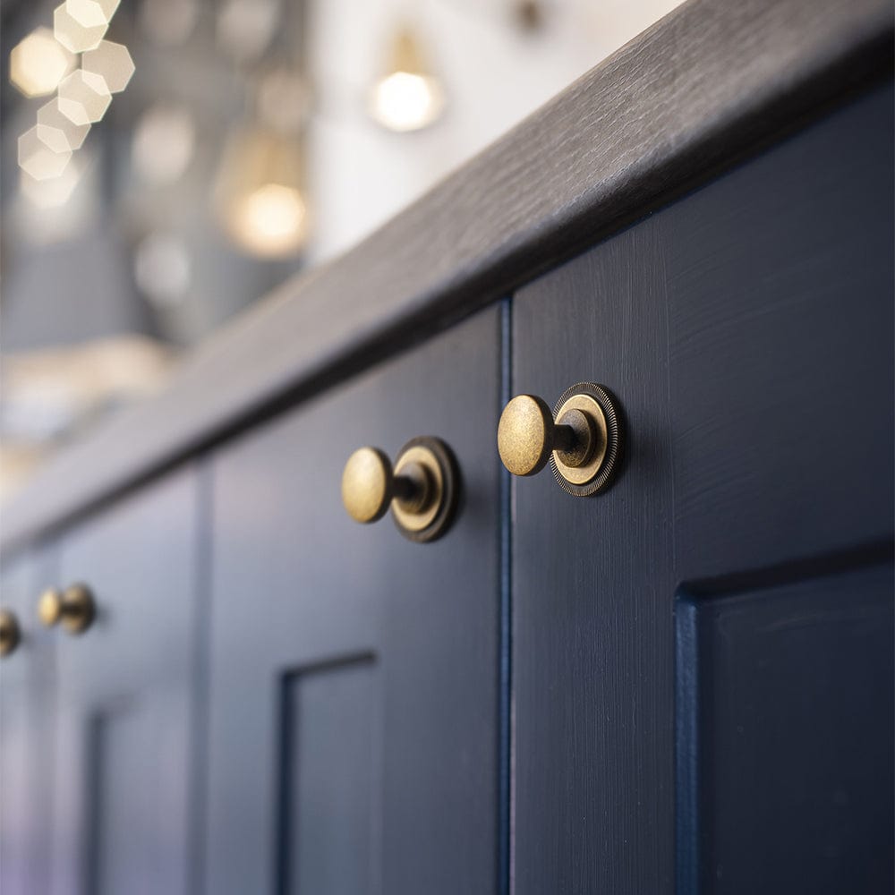 Vintage Cabinet Knobs with Cylindrical Stem Minimalist Dresser Hardware