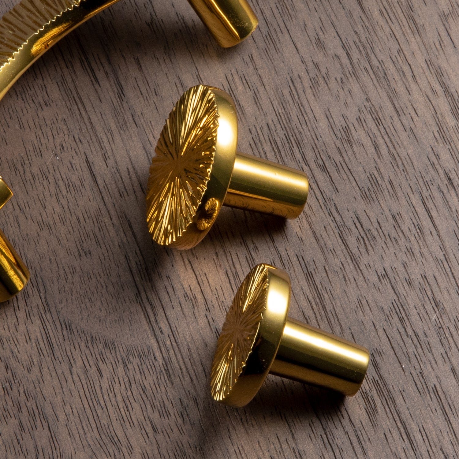 Striped Hammerline Cabinet Pulls Light Luxury Elegant Kitchen Hardware