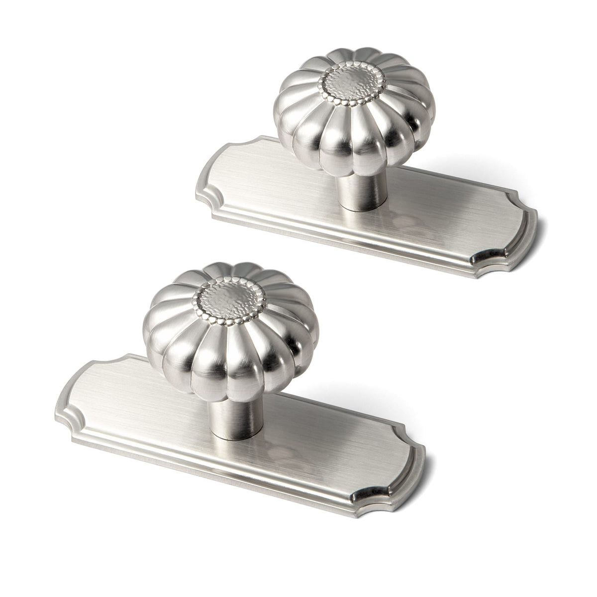 Pumpkin Shape Vintage Cabinet Knobs 1.25 Inch Diameter Drawer Knobs