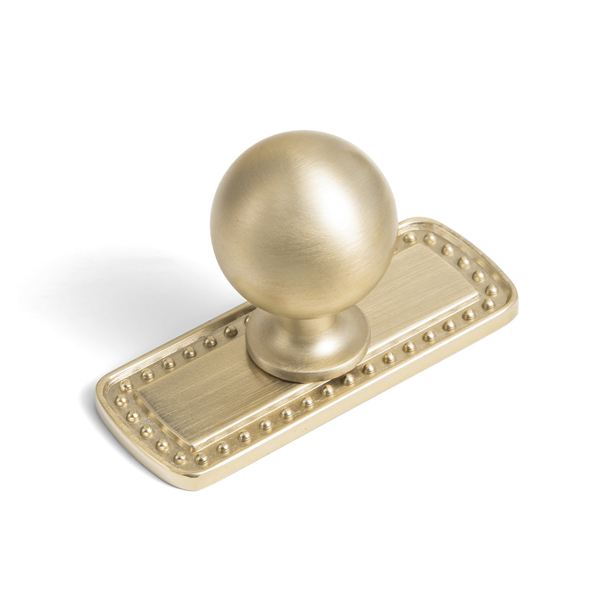 Round Ball Cabinet Knobs, Solid Zinc Alloy Drawer Knobs with Multiple Optional Backplates for Kitchen Furniture Hardware
