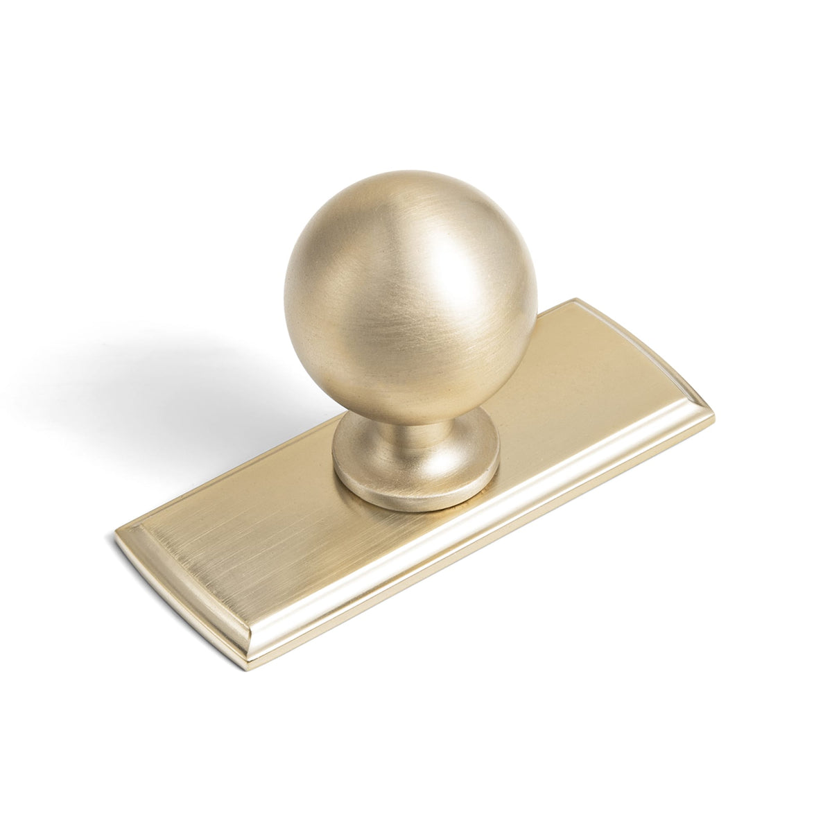 Round Ball Cabinet Knobs, Solid Zinc Alloy Drawer Knobs with Multiple Optional Backplates for Kitchen Furniture Hardware