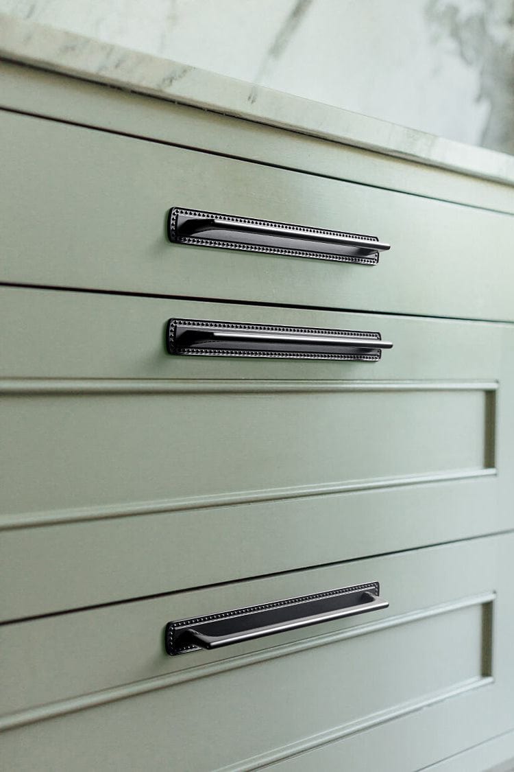 2 Pack Classic Cabinet Bar Pulls with Back Plate Zinc Alloy Cabinet Handle with Long Back Plate