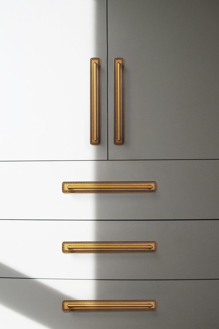 2 Pack Classic Cabinet Bar Pulls with Back Plate Zinc Alloy Cabinet Handle with Long Back Plate