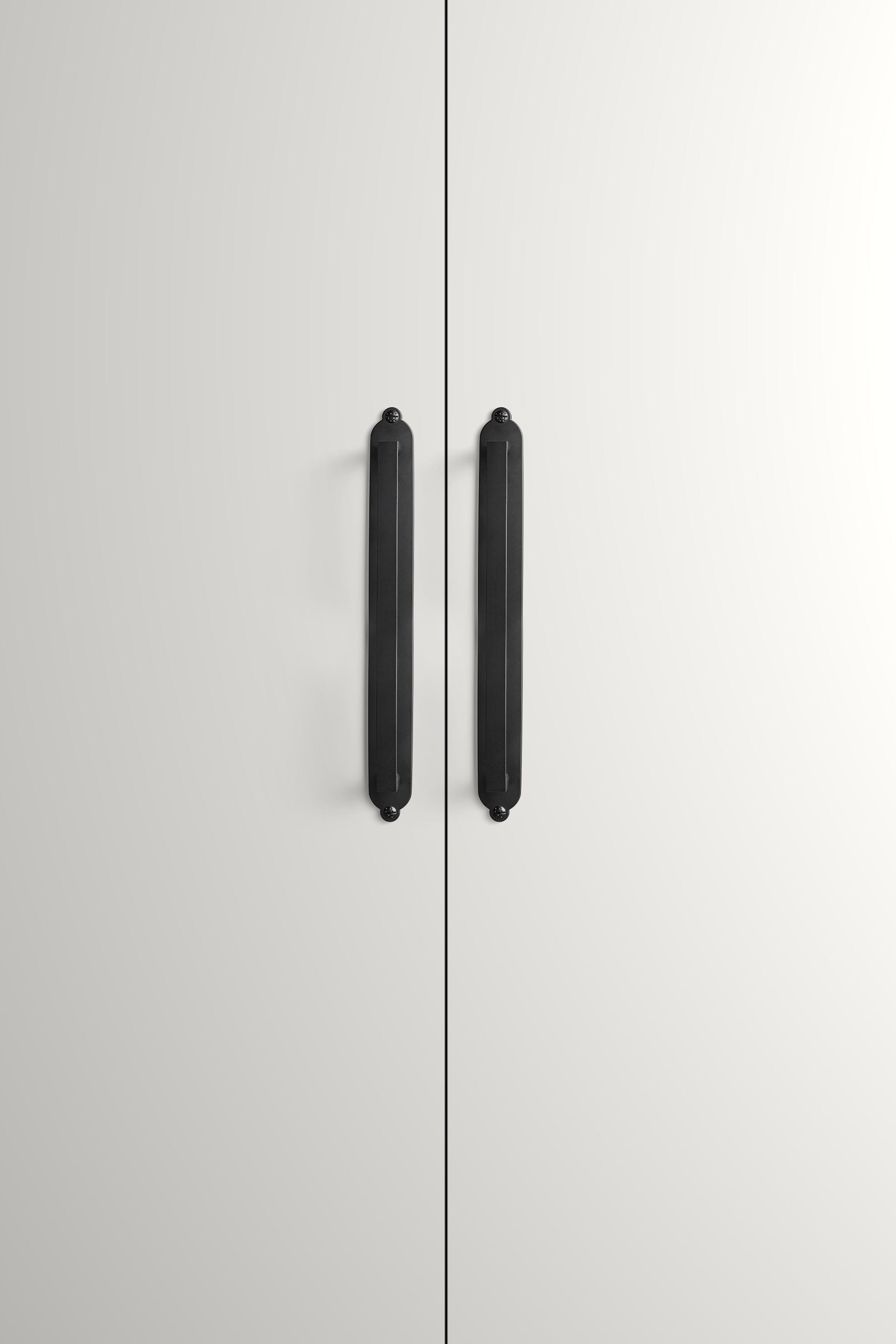 2 Pack Long Cabinet Bar Pulls with Back Plates Solid Drawer Handles Set