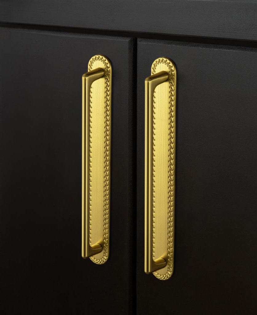 2 Pack Classic Cabinet Bar Pulls with Back Plate Zinc Alloy Cabinet Handle with Long Back Plate