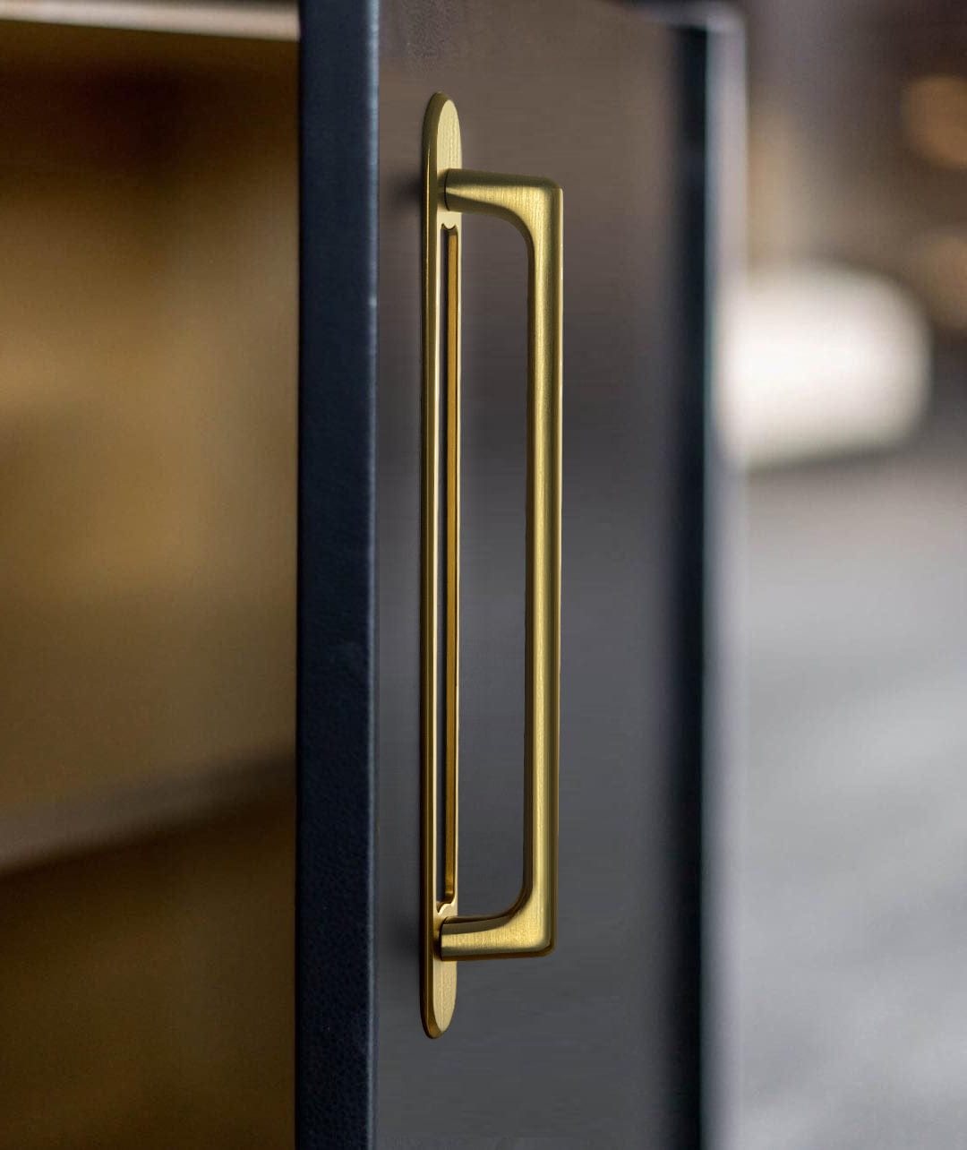 2 Pack Classic Cabinet Bar Pulls with Back Plate Zinc Alloy Cabinet Handle with Long Back Plate