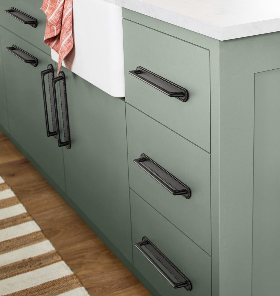 2 Pack Classic Cabinet Bar Pulls with Back Plate Zinc Alloy Cabinet Handle with Long Back Plate