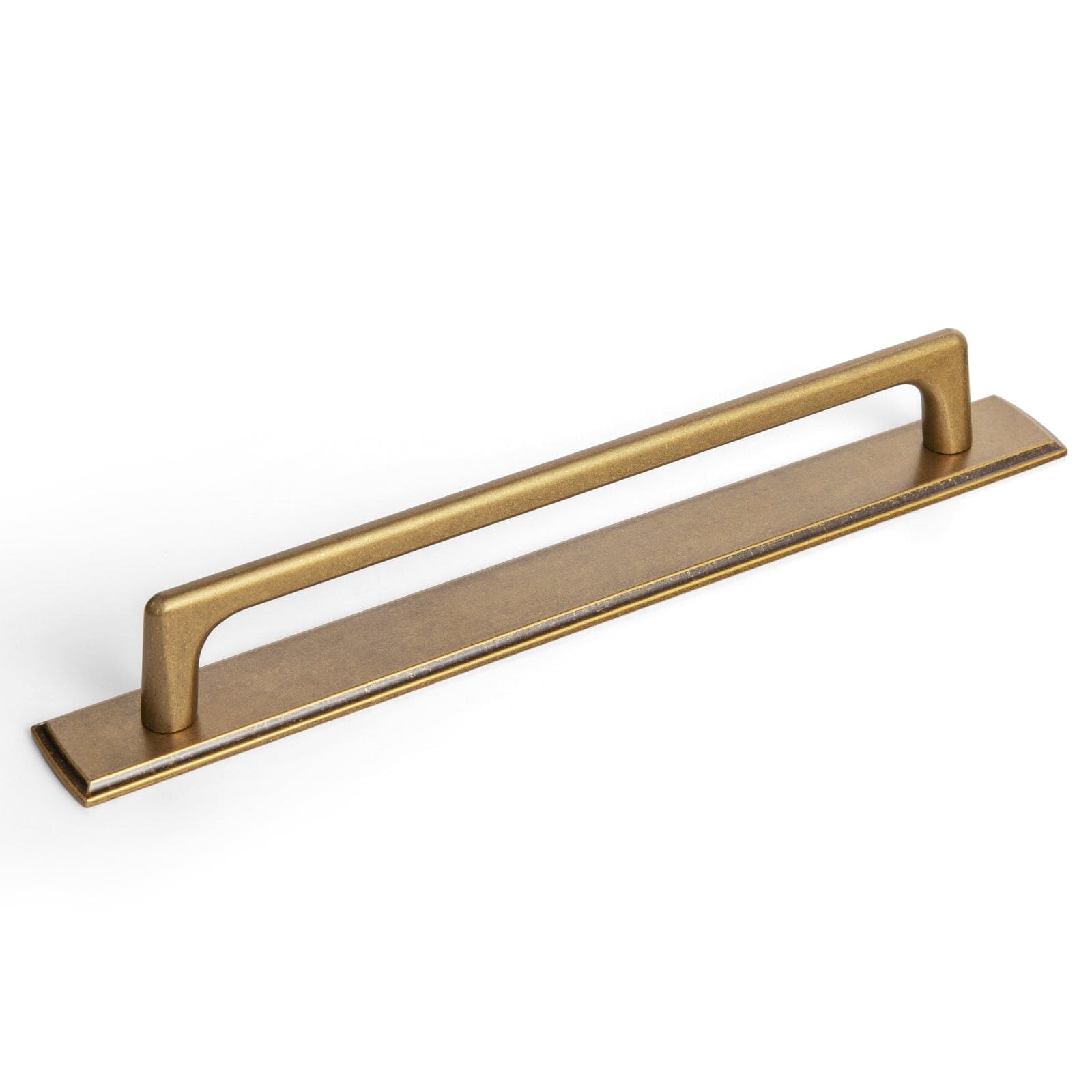 2 Pack Classic Cabinet Bar Pulls with Back Plate Zinc Alloy Cabinet Handle with Long Back Plate