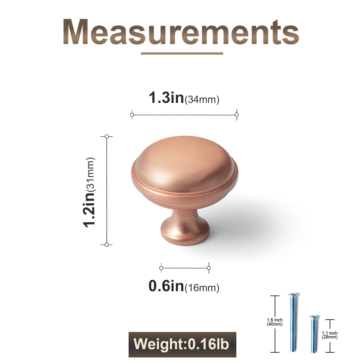 Classic Mushroom Cabinet Knob Zinc Alloy Round Cabinet Knob with Backplate for Kitchen Cabinet