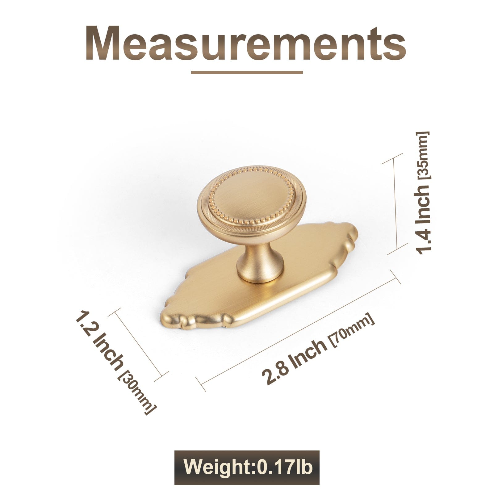 Antique Brass Zinc Alloy Cabinet Knob with Delicate Decorative Back Plate Set