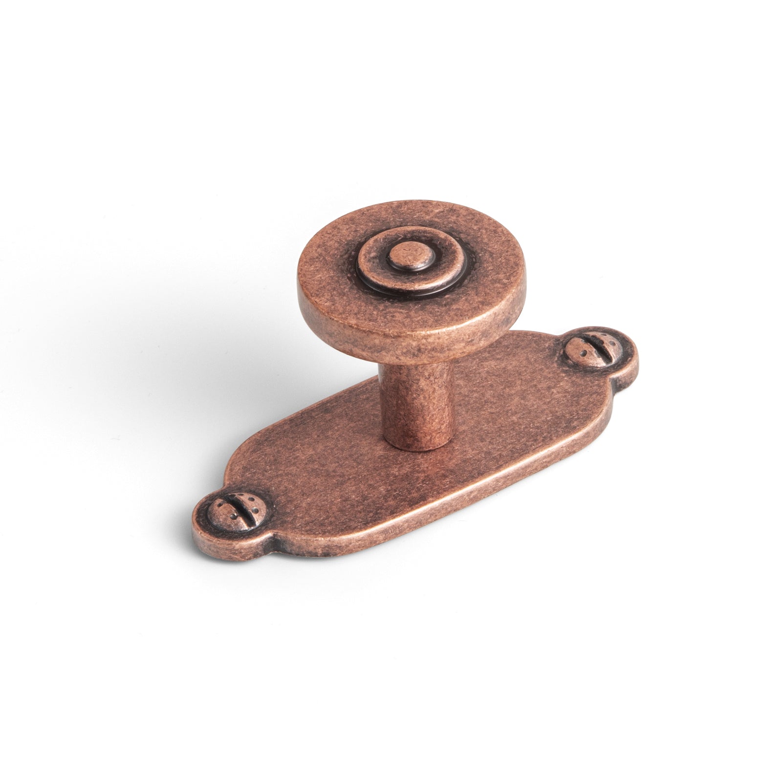 6 Pack Assorted Shaped Zinc Alloy Cabinet Hardware - Knobs and Back Plates for Stylish Furniture