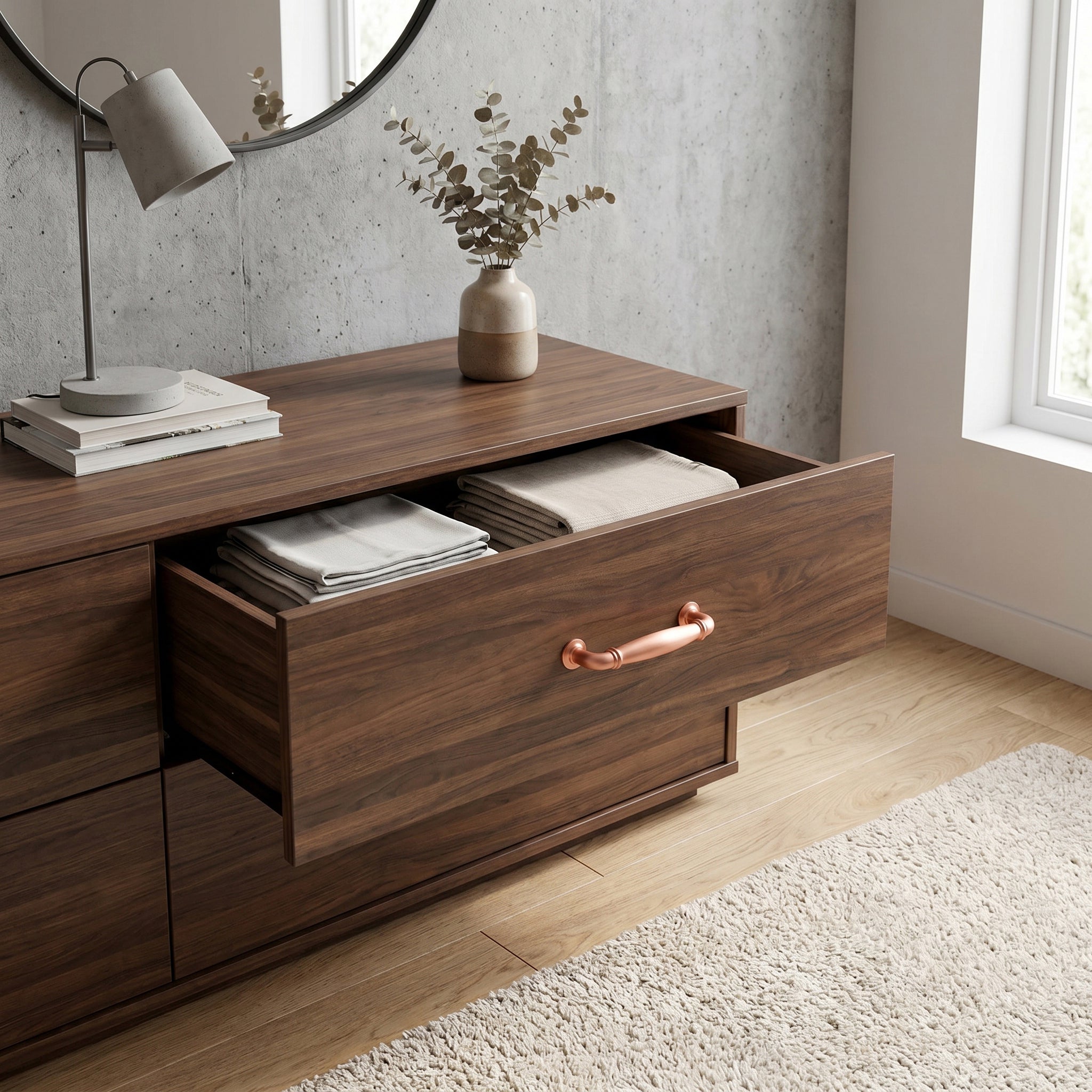 Decorative Cabinet Pulls with Eye-Catching Geometric & Curved Silhouettes