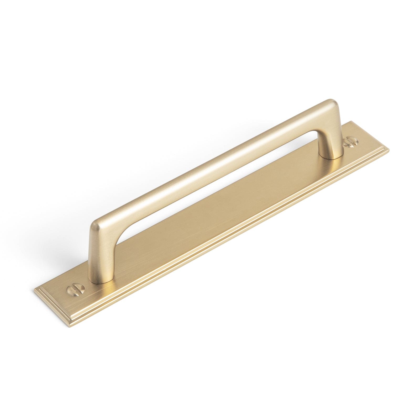 2 Pack Classic Cabinet Bar Pulls with Back Plate Zinc Alloy Cabinet Handle with Long Back Plate