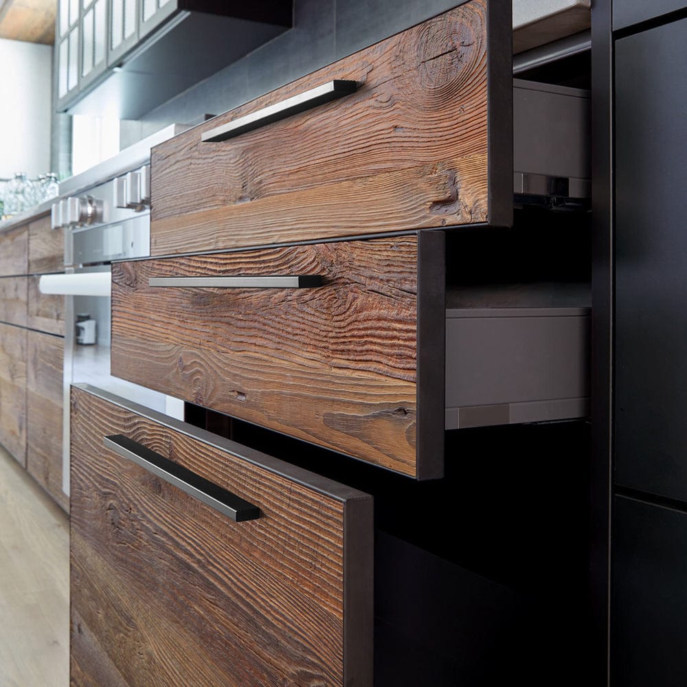Modern Aluminum Knurled Cabinet Pull Handles - Comfortable Grip & Long - lasting
