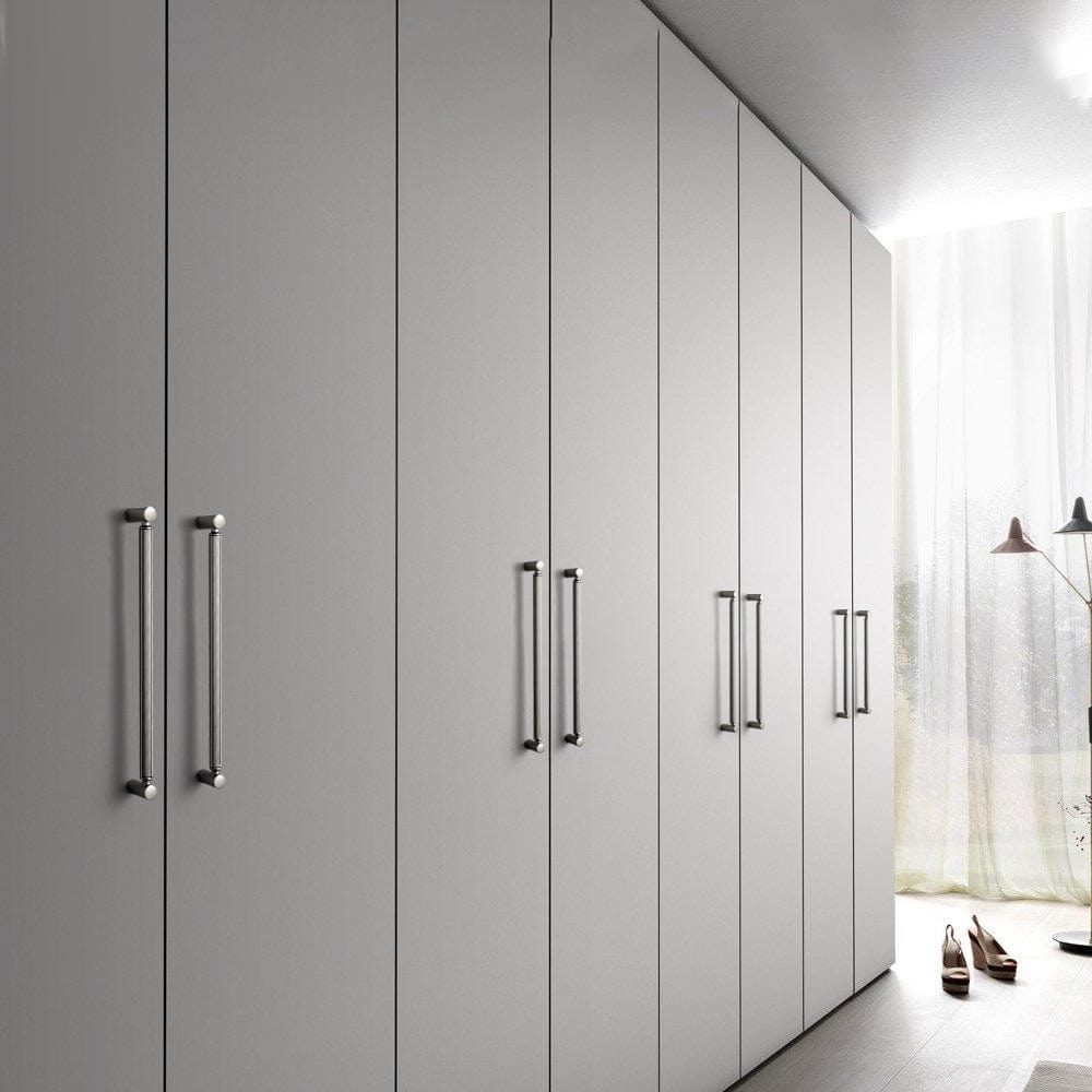 Classic Bar-shaped Knurled Aluminium Drawer Pull Durable & Stylish Hardware for Furniture