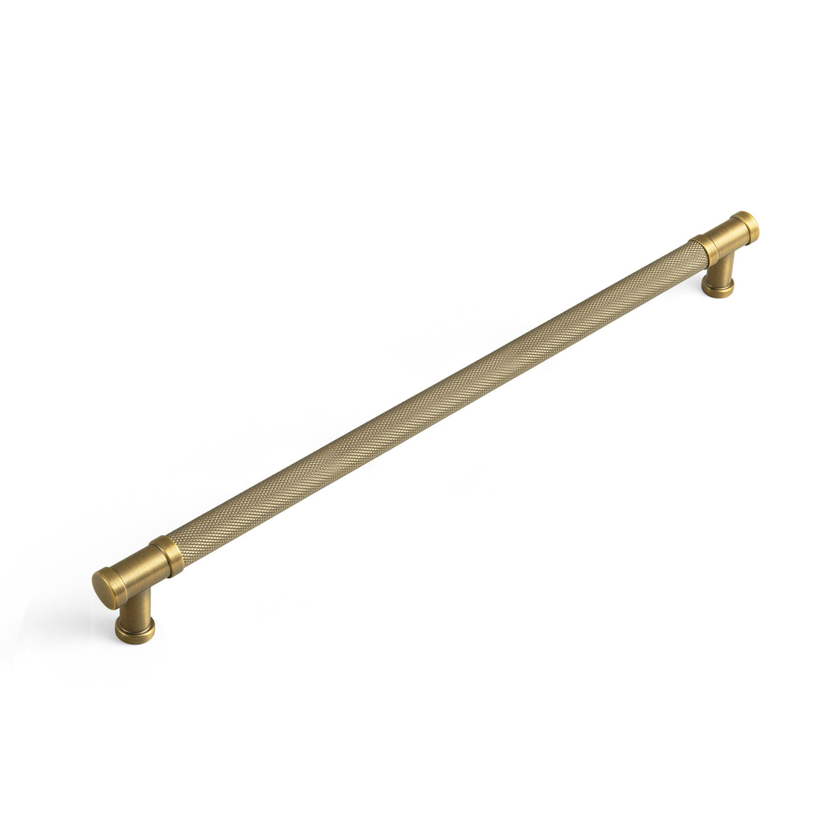Knurled Metal Alloy Vintage Bronze Bar Pull Kitchen Hardware