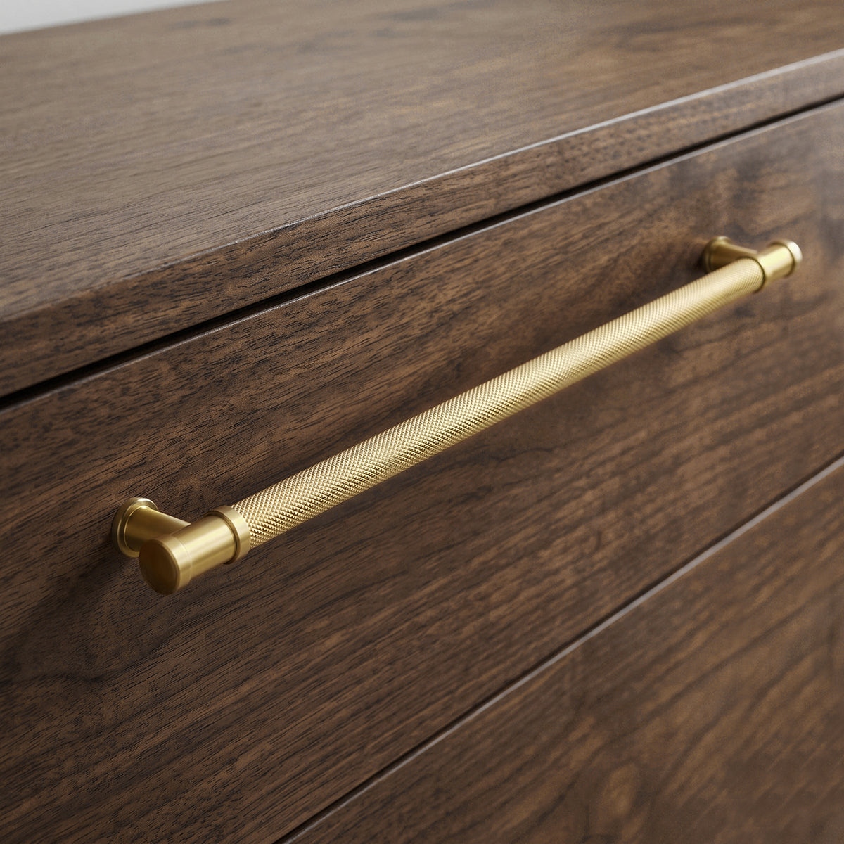 Knurled Metal Alloy Vintage Bronze Bar Pull Kitchen Hardware