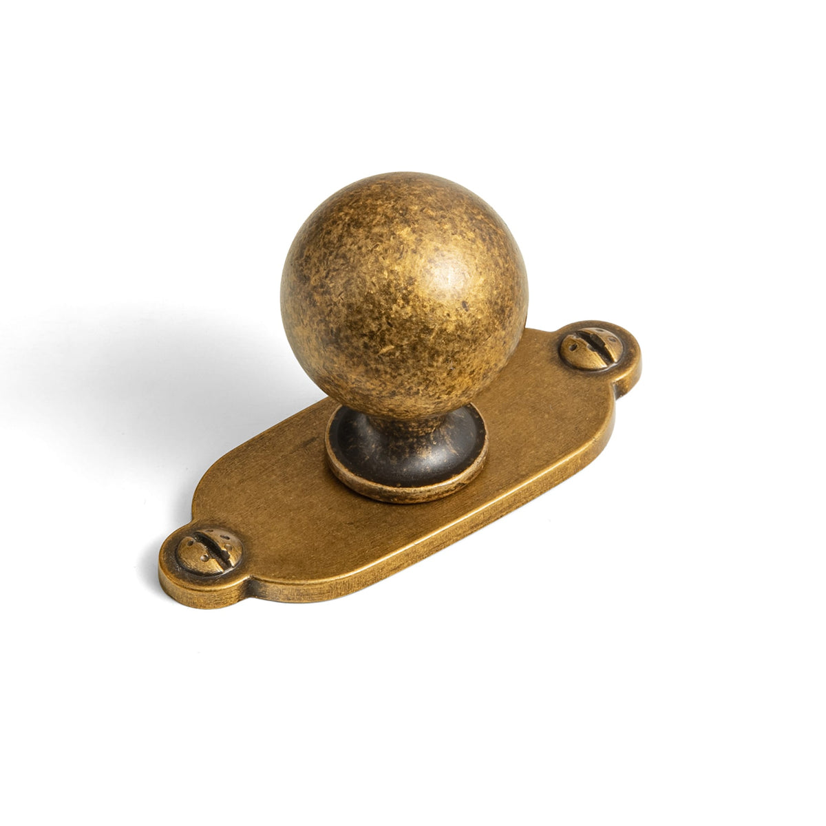 Round Ball Cabinet Knobs, Solid Zinc Alloy Drawer Knobs with Multiple Optional Backplates for Kitchen Furniture Hardware