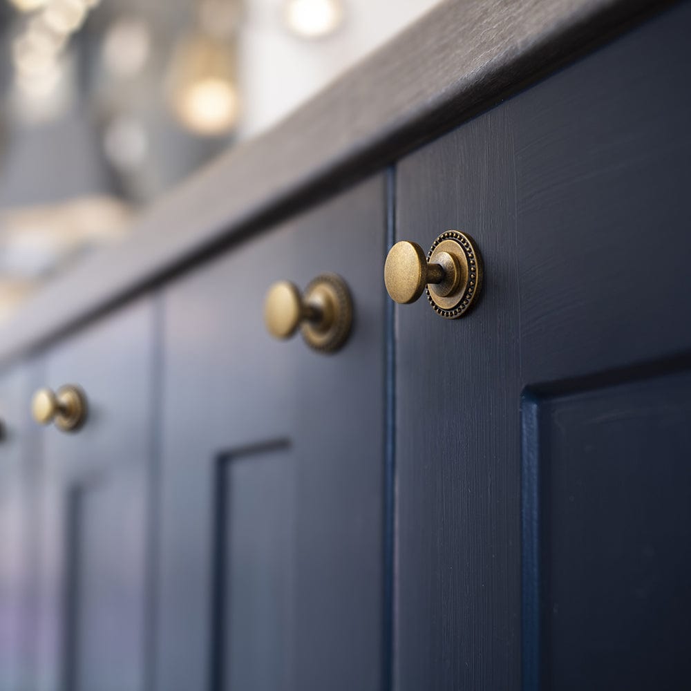 Vintage Cabinet Knobs with Cylindrical Stem Minimalist Dresser Hardware