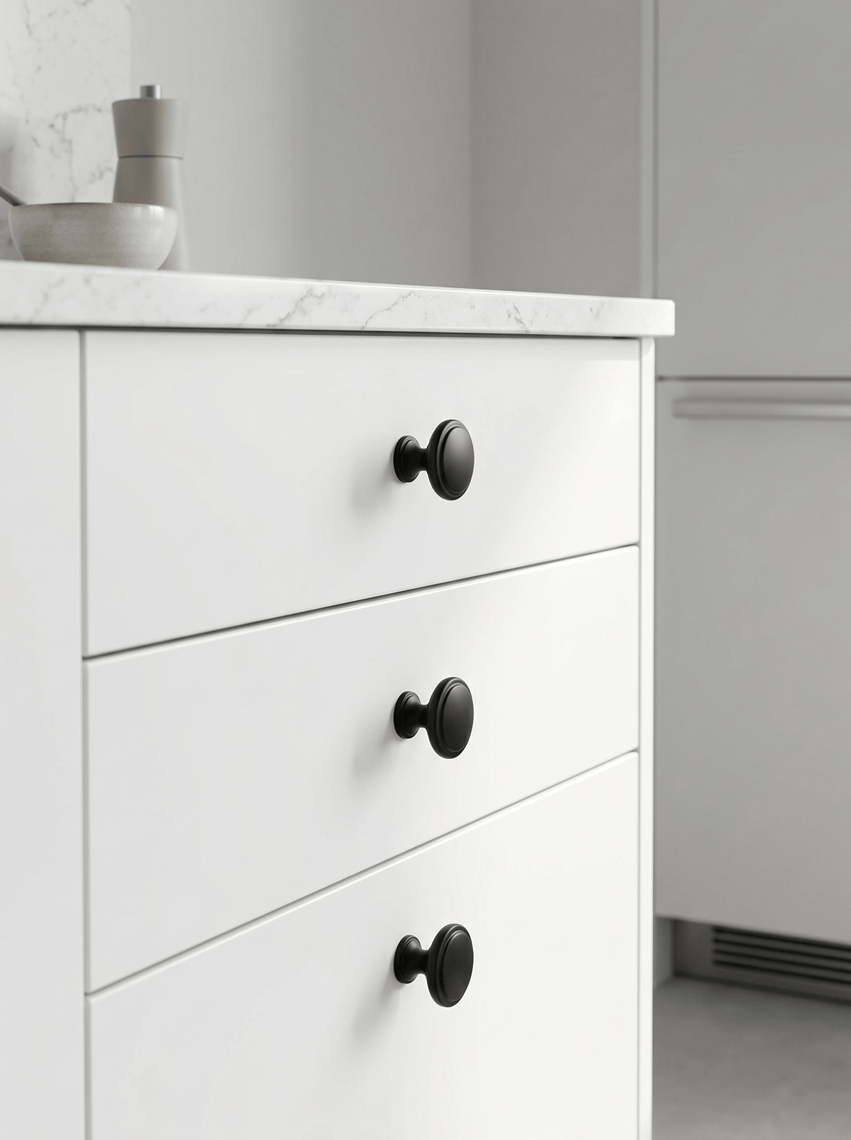 Premium Zinc Alloy Decorative Cabinet Knobs, Classic Round Furniture Pull Knobs for Kitchen Cabinet