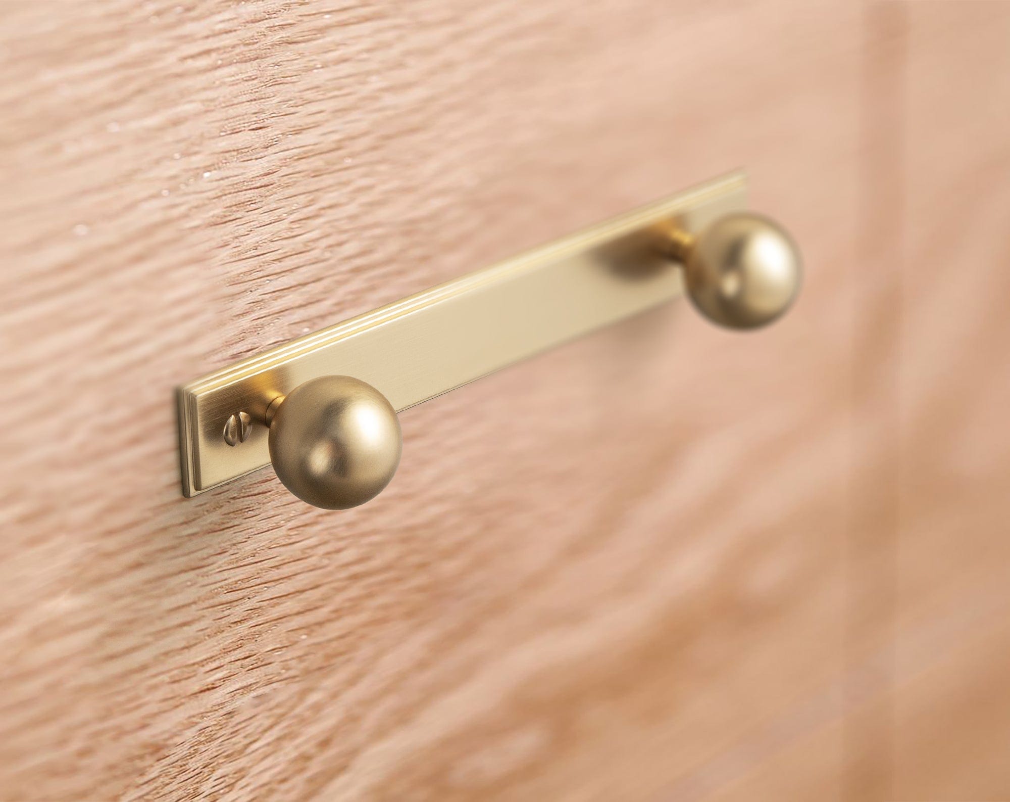 Round Cabinet Knobs with Back Plate Zinc Alloy Cabinet Handle with Long Back Plate