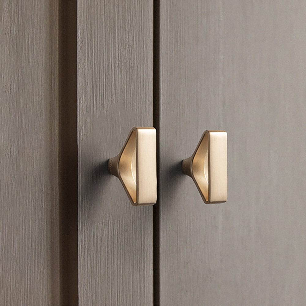 No-fingerprint Wardrobe Pulls Modern Unique Hollow Knobs Cabinet Pulls