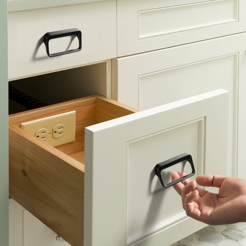 Modern Drawer Knobs Hollow Style Finger Pulls Multicolor