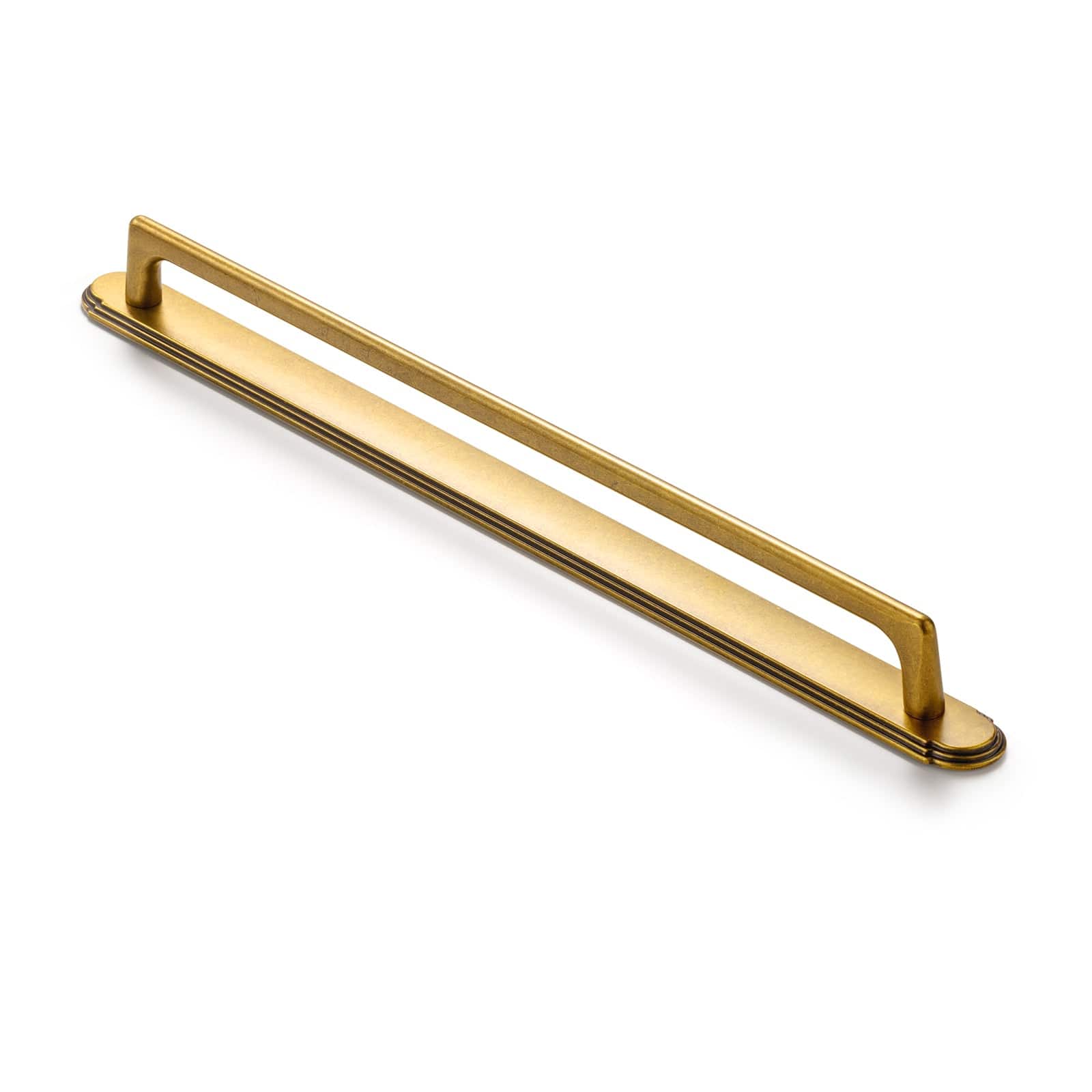 2 Pack Classic Cabinet Bar Pulls with Back Plate Zinc Alloy Cabinet Handle with Long Back Plate