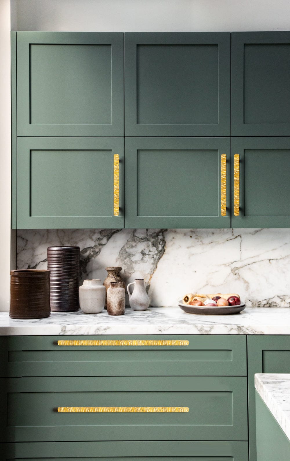 Striped Hammerline Cabinet Pulls Light Luxury Elegant Kitchen Hardware