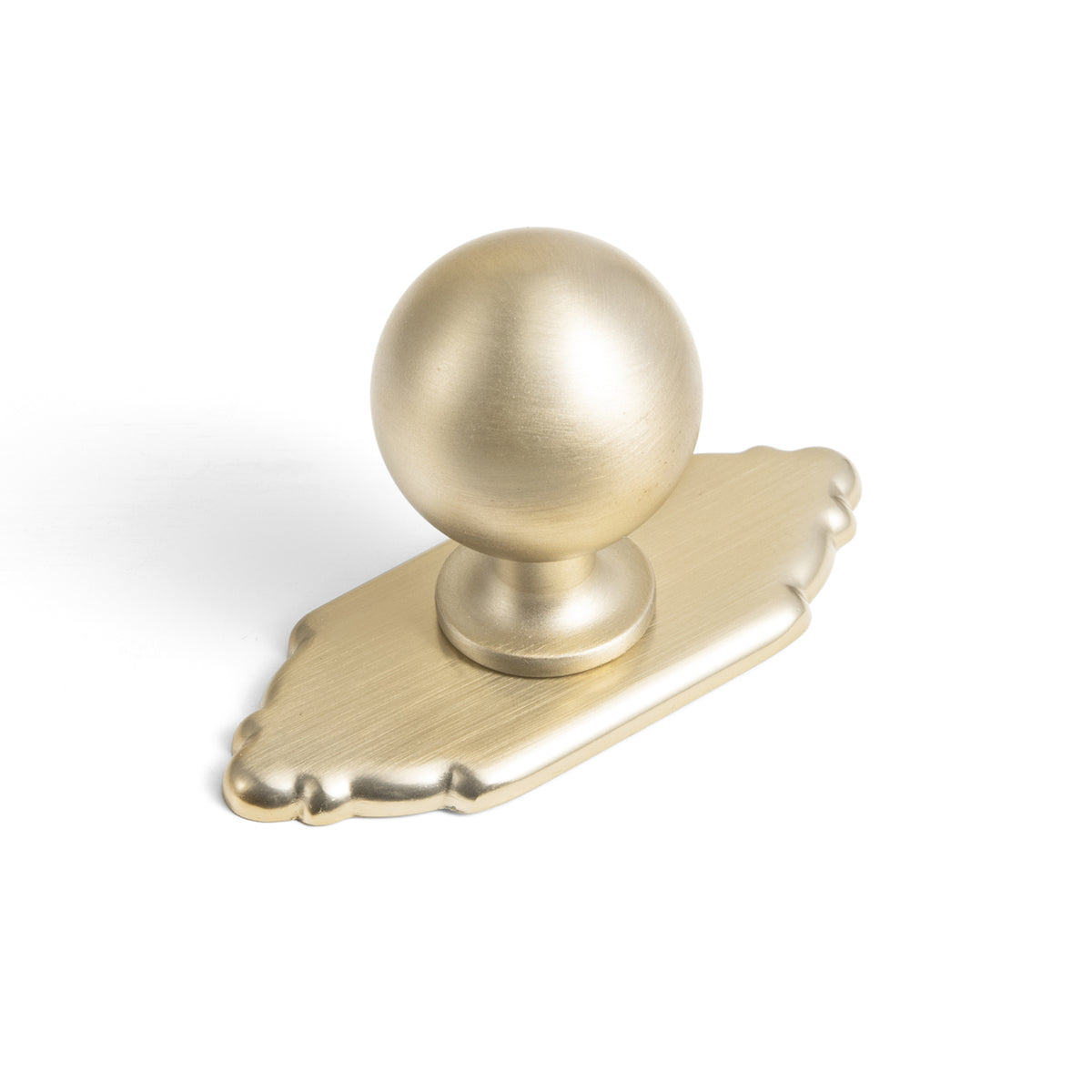 Round Ball Cabinet Knobs, Solid Zinc Alloy Drawer Knobs with Multiple Optional Backplates for Kitchen Furniture Hardware